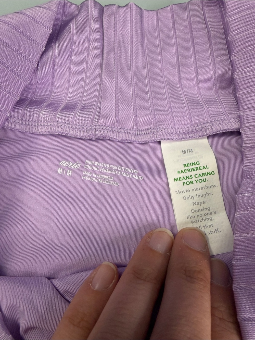 NWT Aerie High Waisted Front Cross Cheeky Bikini Bottoms - Picture 3 of 5